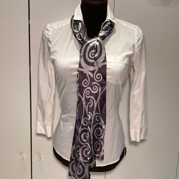 The Metropolitan Museum of Art scrolls silk scarf - Picture 5 of 16